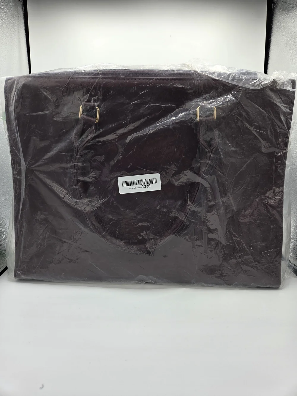 Women's Leather Briefcase Bag in Burgandy